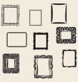 Retro frames vector image