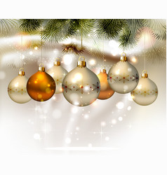 Light Christmas background vector image