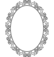 Frame oval vector image