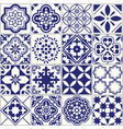 Seamless tiles pattern mediterranean floral mosai vector image