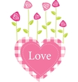 Roses valentines card vector image