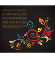 Vintage card vector image