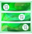 Green banner vector image
