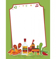Mexican party sign vector image
