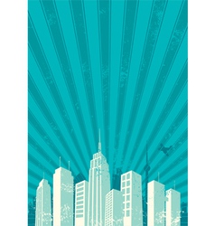 City background vector image