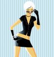 Fashion girl vector image