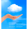 Cloud computing concept vector image