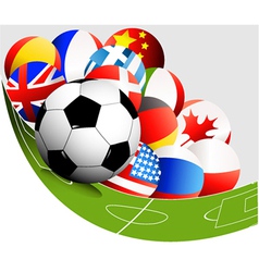 Abstract football background vector image