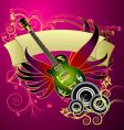 Music banner design vector image