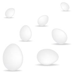 Egg on white background vector image