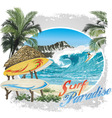 Surf paradise vector image