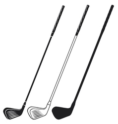 Golf club vector image