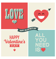Design elements valentine day set one vector image