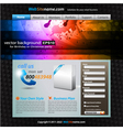 Stylish web developing vector image