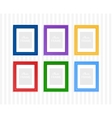 Colored photo frames vector image