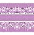Floral seamless lace pattern with flowers vector image