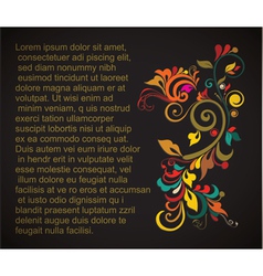 Vintage card vector image