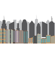 City silhouette vector image