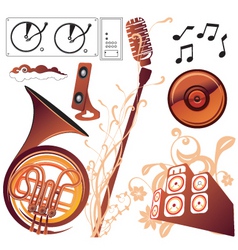 Music graphics vector image