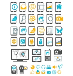 Modern gadget and mobile device vector image