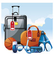 Vacation icon set vector image