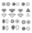 Diamonds vector image