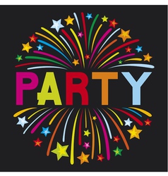 Party firework vector image