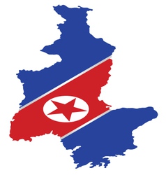 NORTH KOREA FLAG vector image