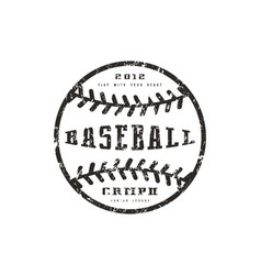 Emblem baseball championship vector image