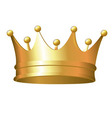 Gold crown vector image
