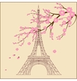 Eiffel tower vector image