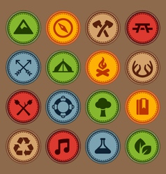 Merit badges vector image