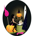 Witch bedroom vector image