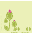Doamonds flower 1 vector image
