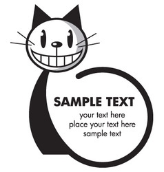 Funny cat vector image