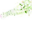 Spring song background vector image