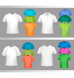 Color tshirt design template vector image