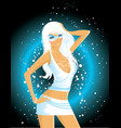 Cosmic girl vector image