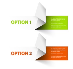 Option tags vector image