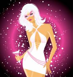 Disco diva vector image