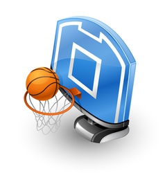 Basketball hoop vector image