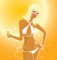 Summer girl vector image