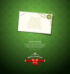 Merry Christmas card vector image