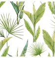 Tropical watercolor pattern vector image