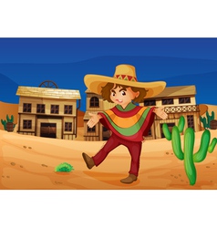 A mexican girl vector image