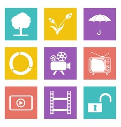 Color icons for Web Design set 44 vector image