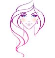 Women beauty hair vector image