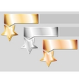 Metal stars vector image