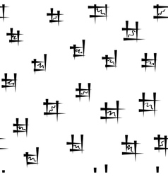 Abstract seamless monochrome pattern black Vector Image