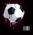 From the soccer ball dripping vector image